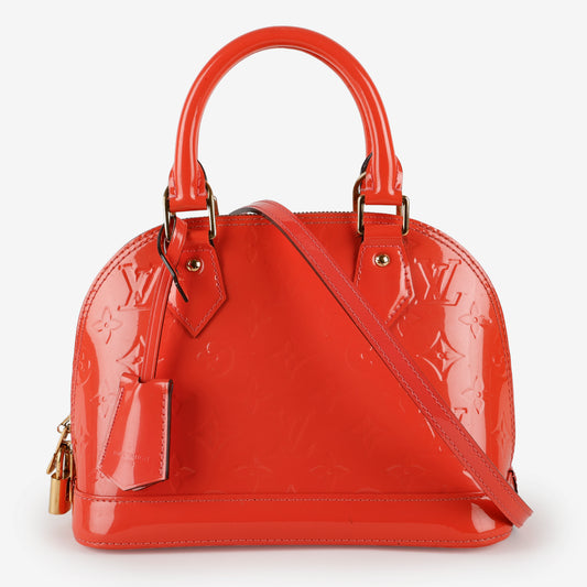 Alma BB, Coral Pink Vernis Leather