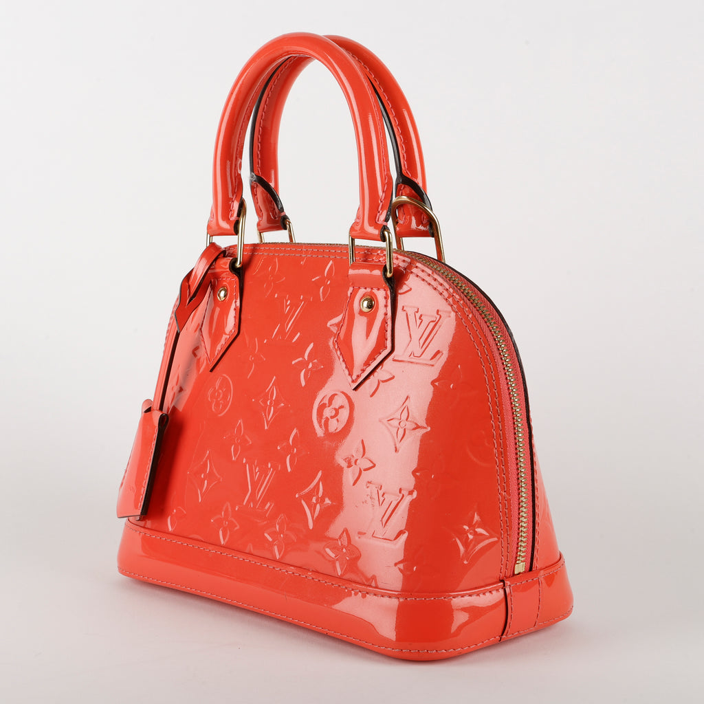 Alma BB, Coral Pink Vernis Leather