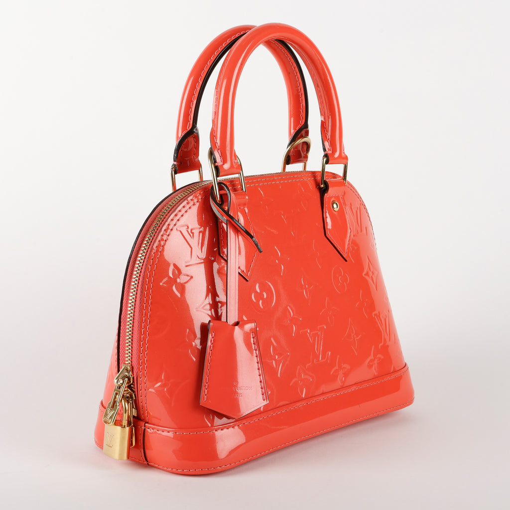Alma BB, Coral Pink Vernis Leather