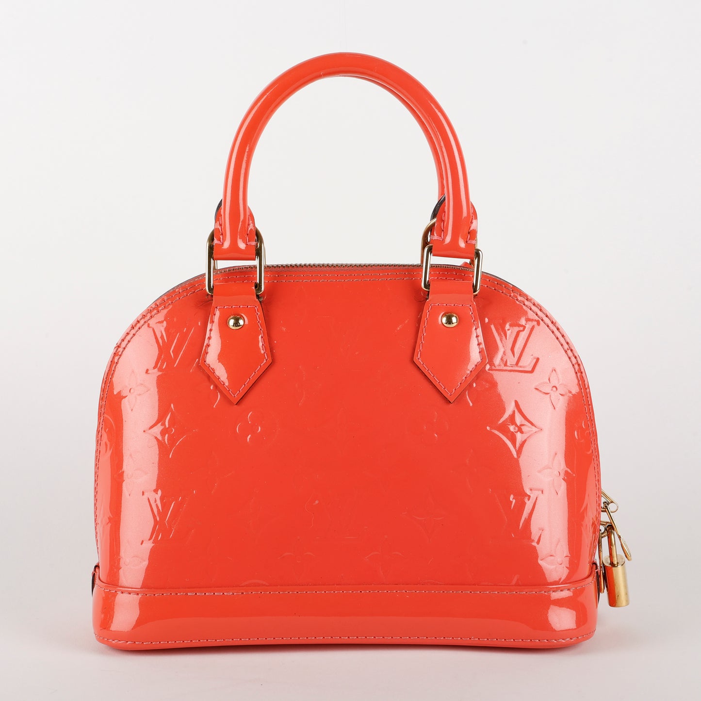 Alma BB, Coral Pink Vernis Leather
