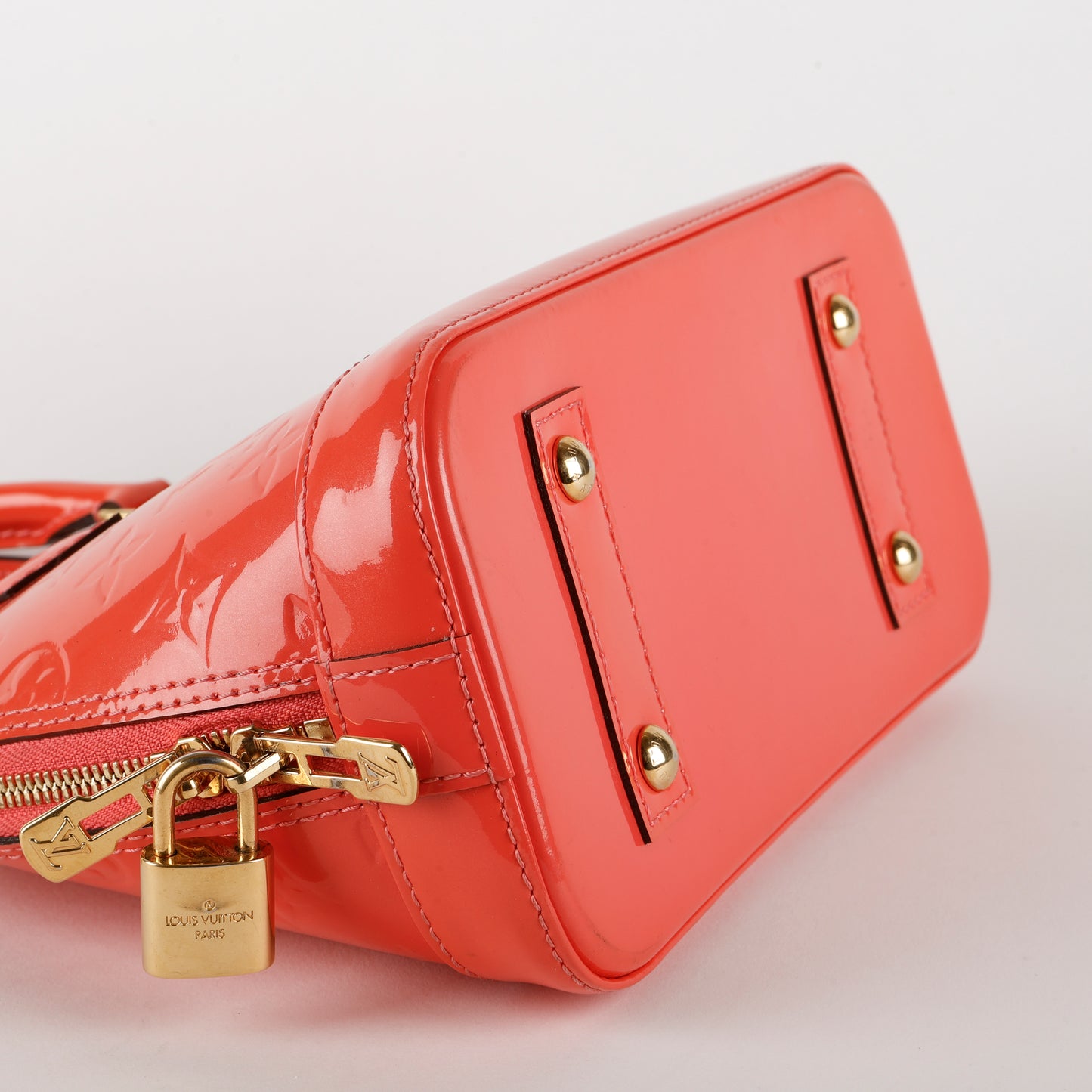 Alma BB, Coral Pink Vernis Leather