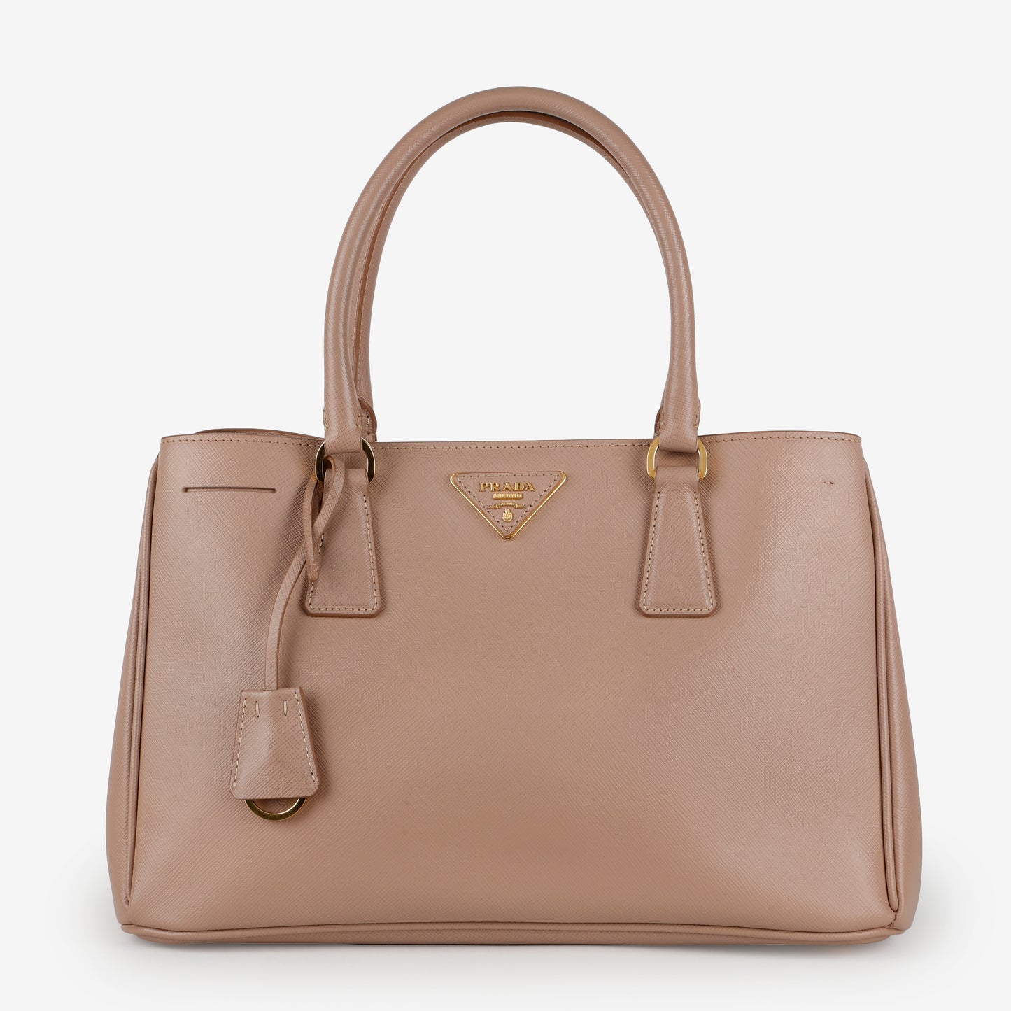 Medium Galleria, Beige Saffiano
