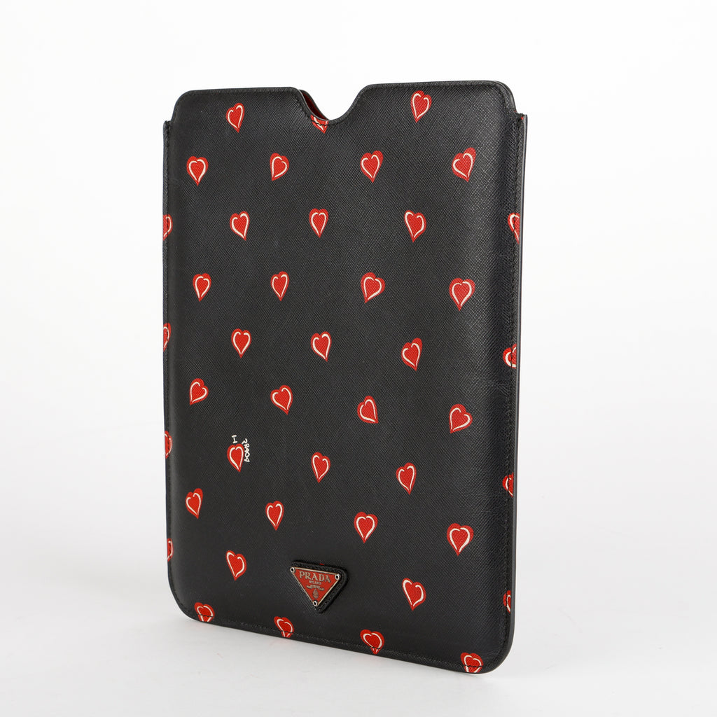 Saffiano Hearts iPad Mini Sleeve
