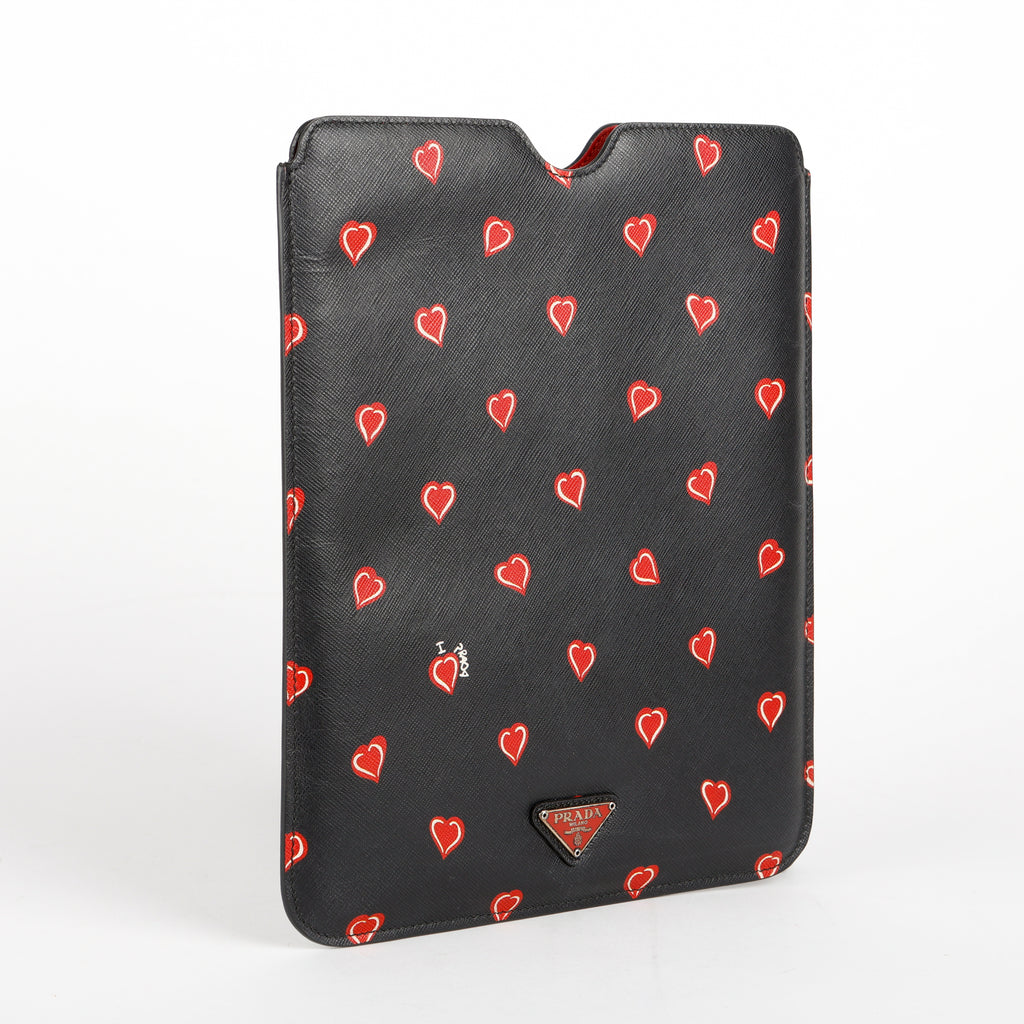 Saffiano Hearts iPad Mini Sleeve