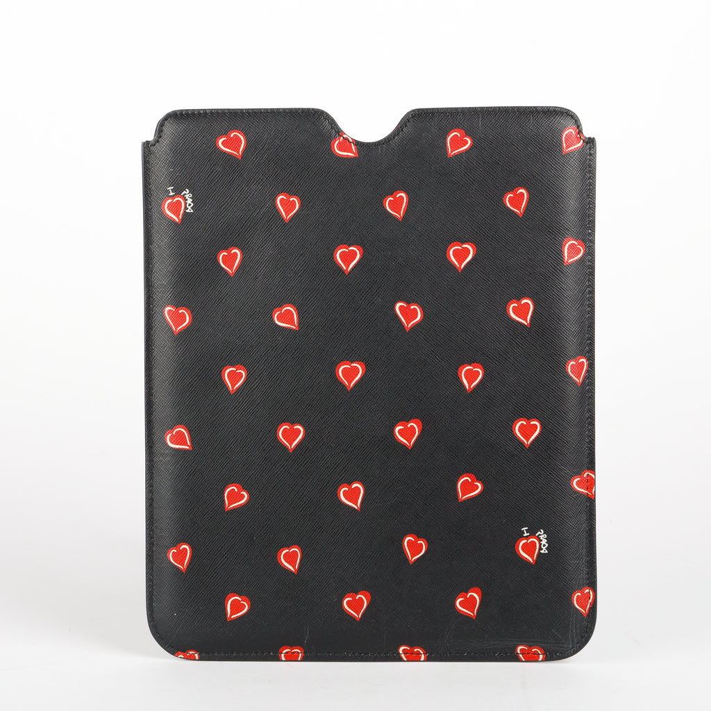 Saffiano Hearts iPad Mini Sleeve
