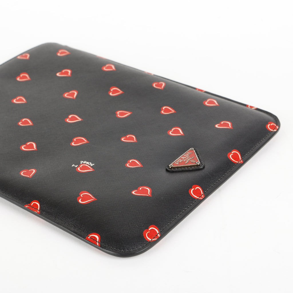 Saffiano Hearts iPad Mini Sleeve