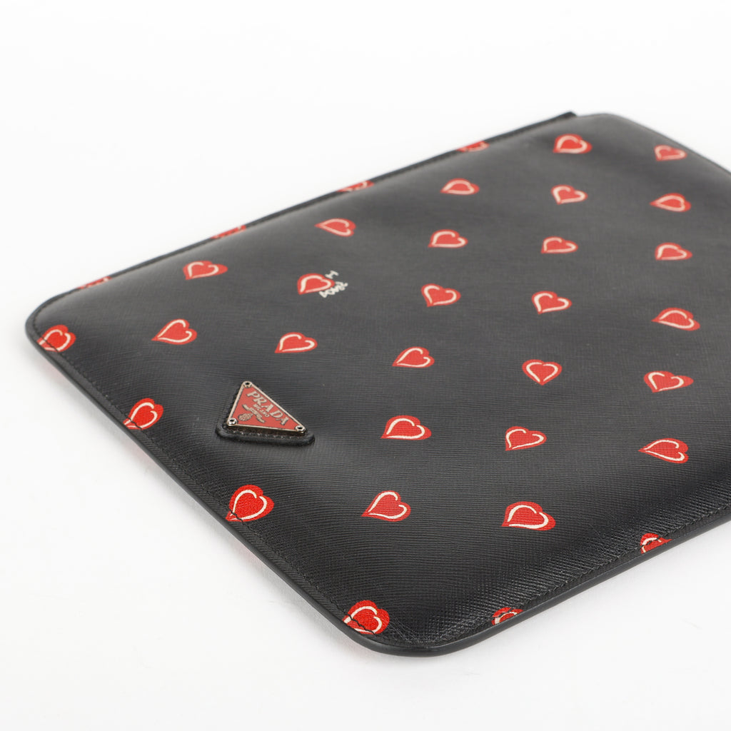Saffiano Hearts iPad Mini Sleeve