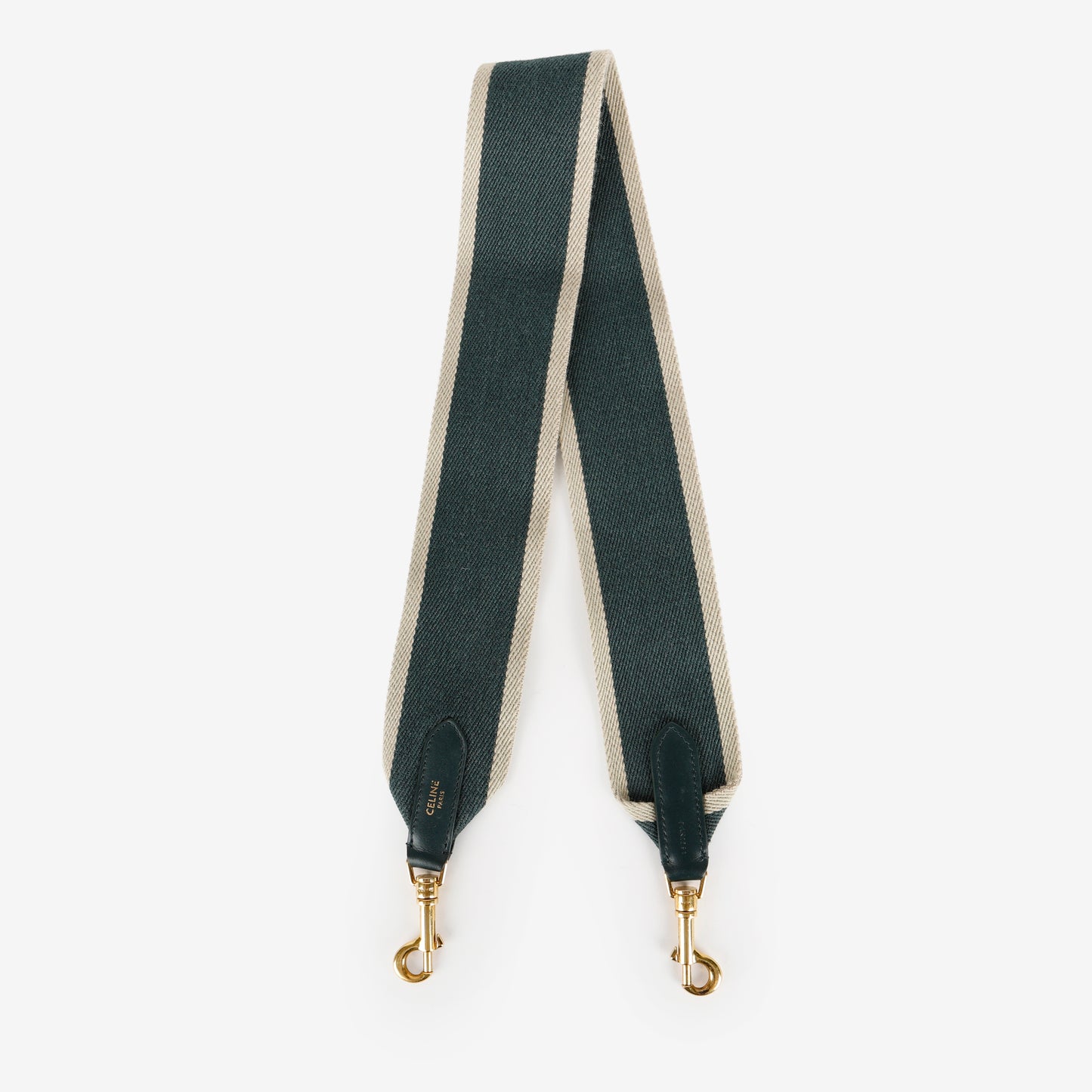 Jaquard Logo Short Strap, Green/Natural