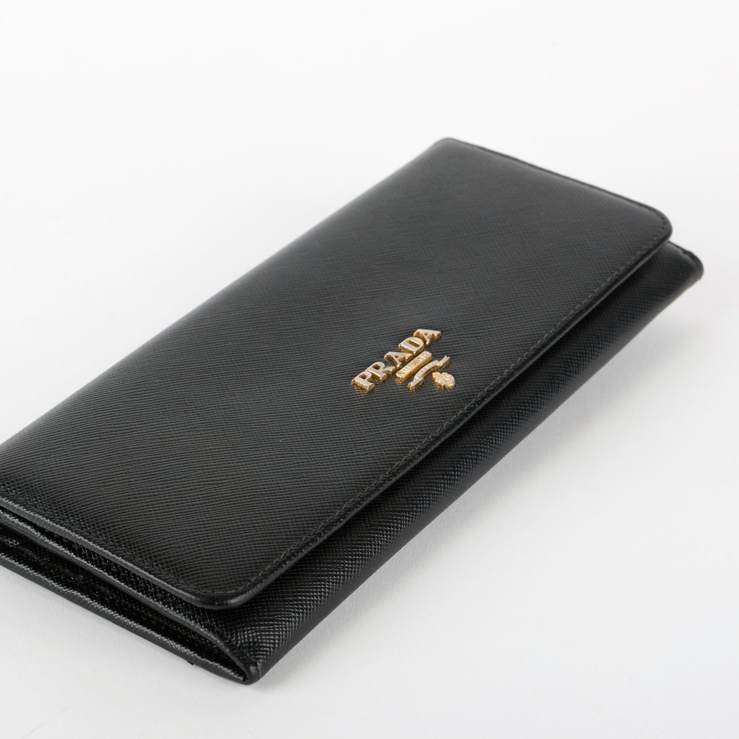Continental Long Wallet, Black Saffiano 5247