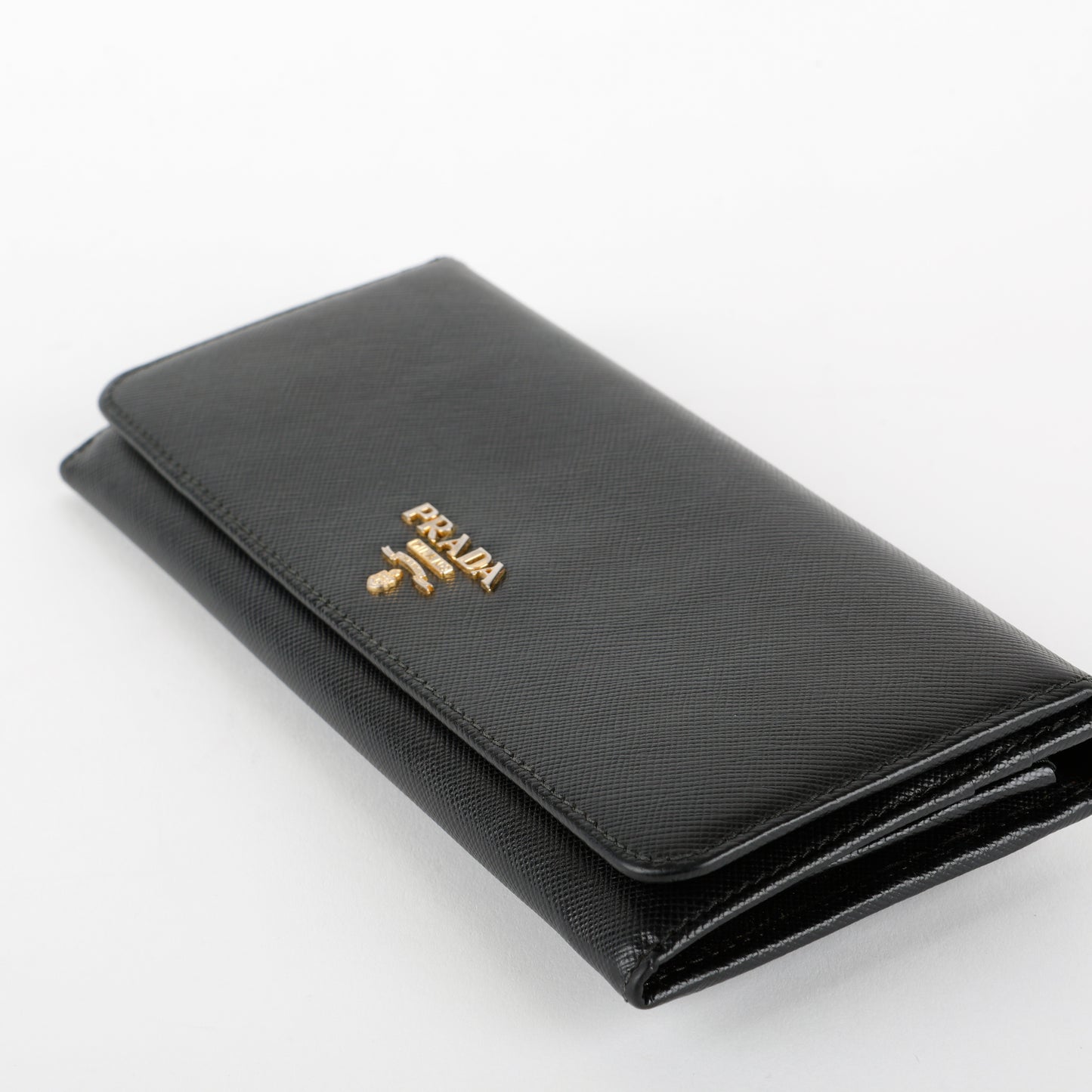 Continental Long Wallet, Black Saffiano 5247