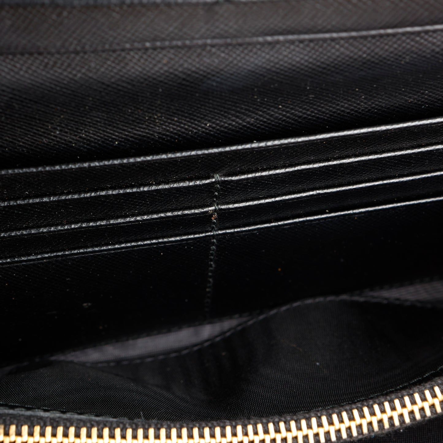 Continental Long Wallet, Black Saffiano 5247