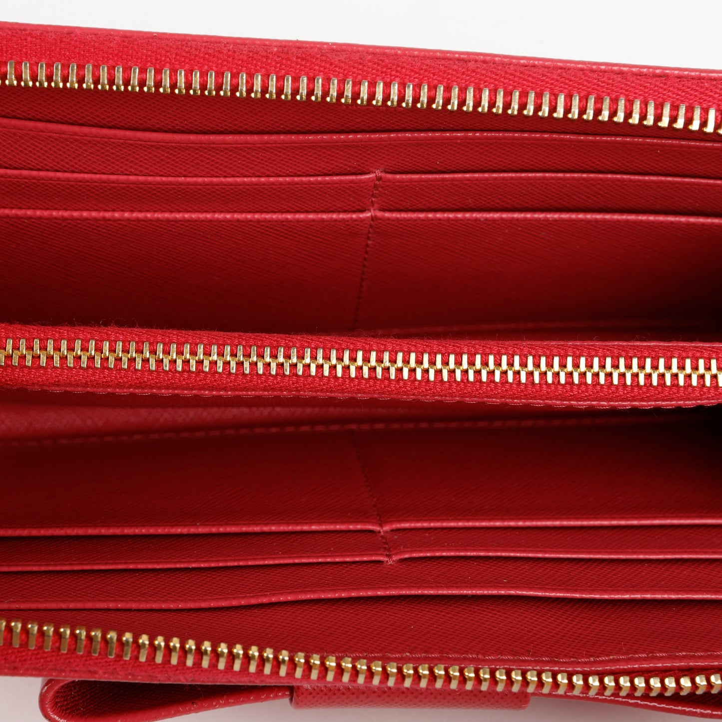 Large Fiocco Bow Continental Wallet, Fuchsia Saffiano