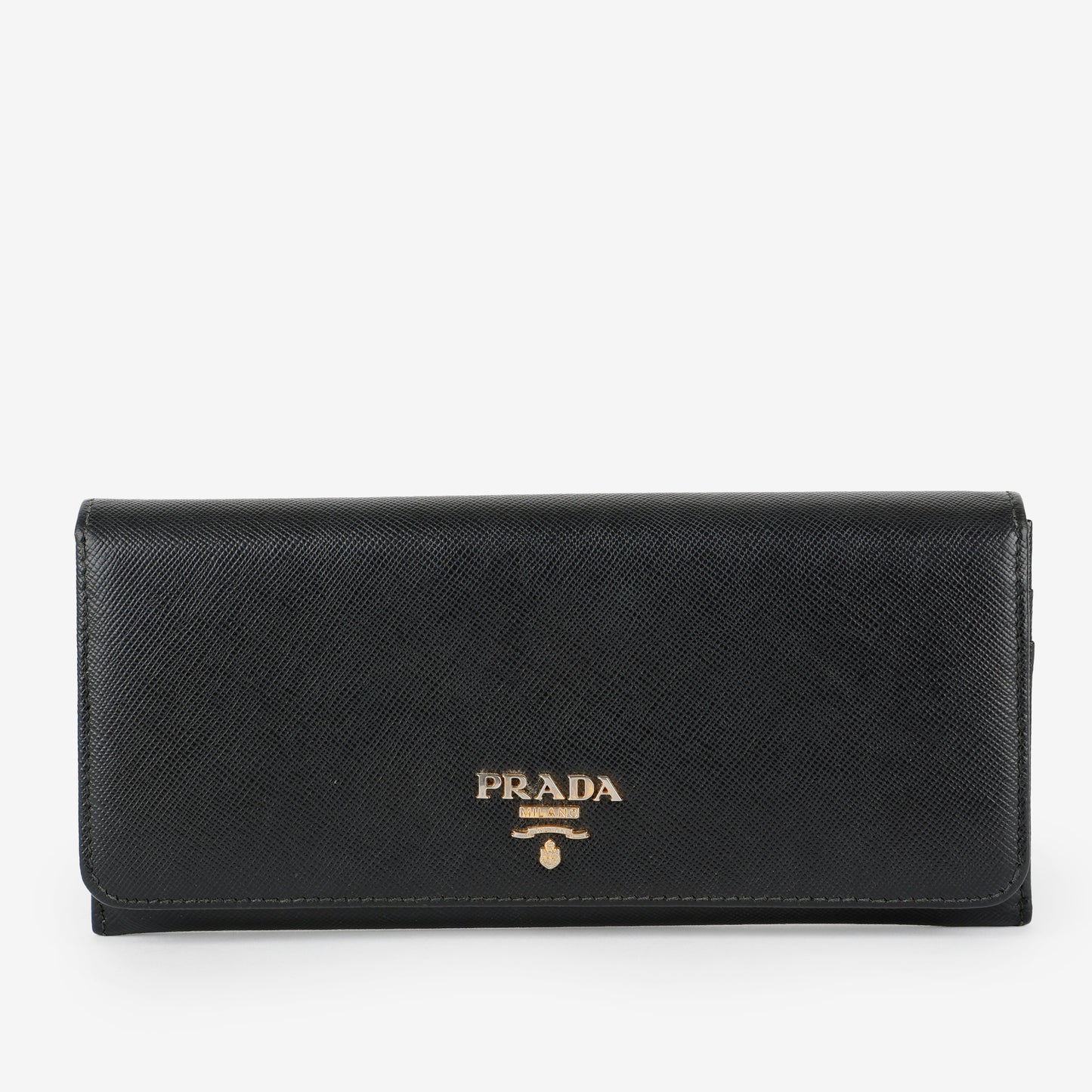 Continental Long Wallet, Black Saffiano 5247