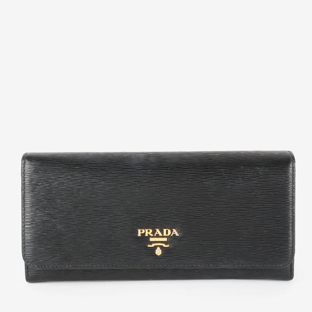 Continental Wallet, Black Move Leather