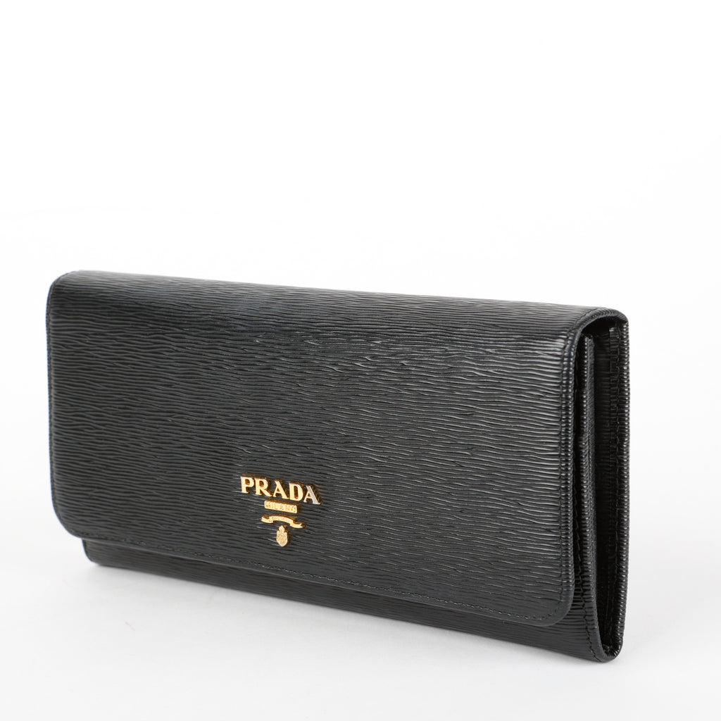 Continental Wallet, Black Move Leather