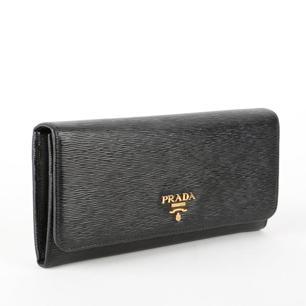 Continental Wallet, Black Move Leather
