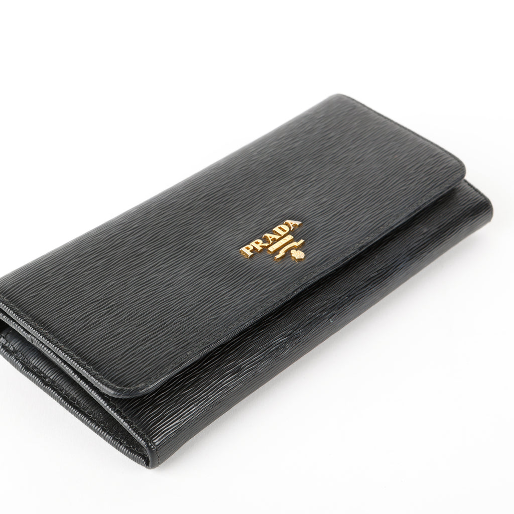 Continental Wallet, Black Move Leather