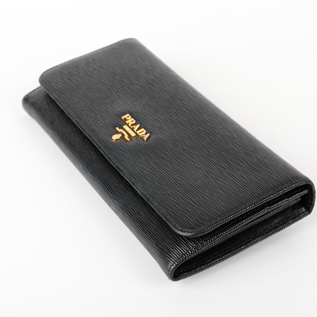 Continental Wallet, Black Move Leather