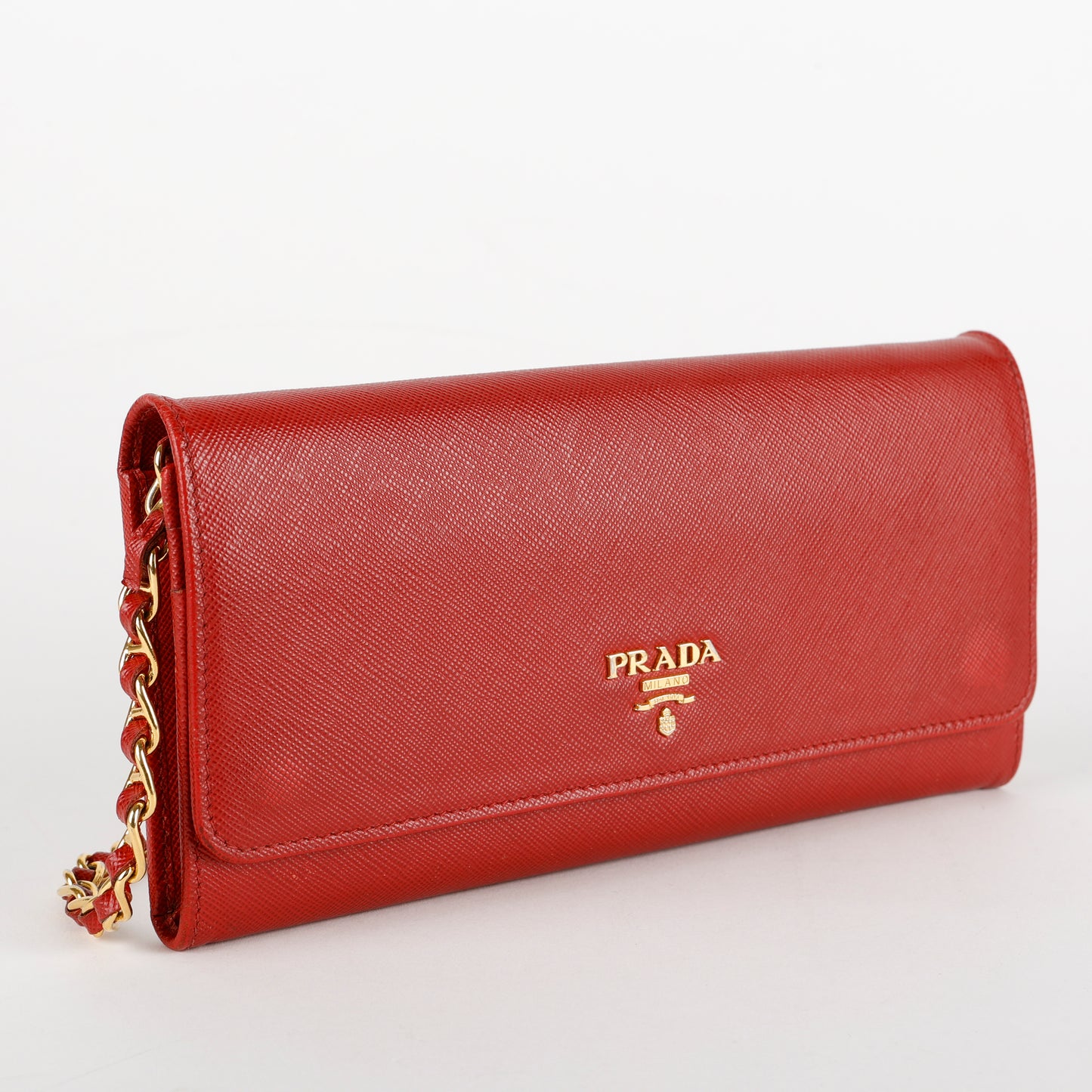 Wallet on Chain, Red Saffiano