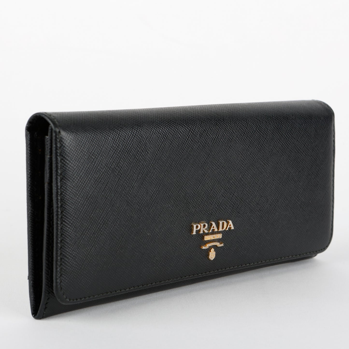 Continental Long Wallet, Black Saffiano 5247