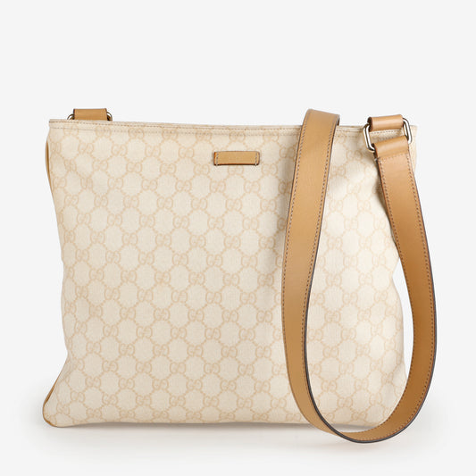 Supreme Flat Messenger, Cream Coated Canvas