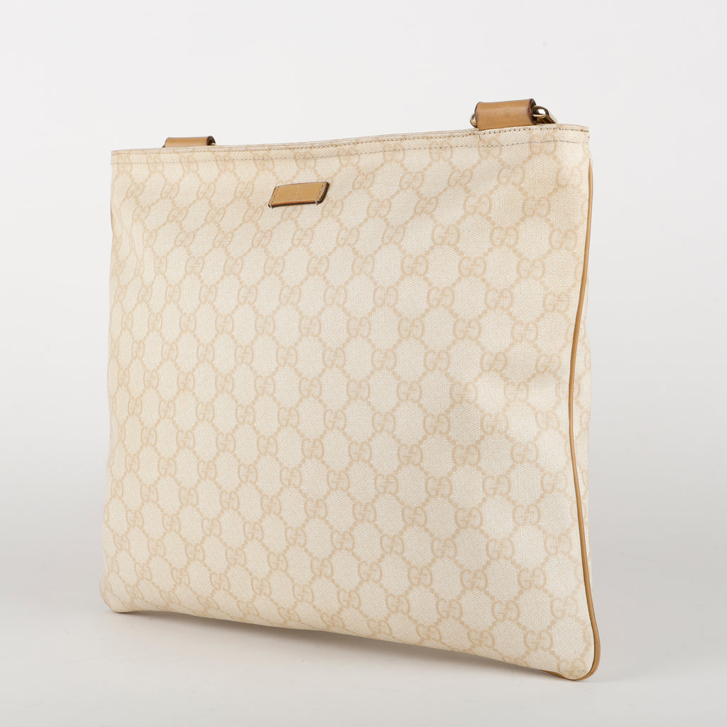 Supreme Flat Messenger, Cream Coated Canvas