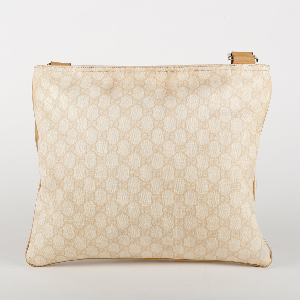 Supreme Flat Messenger, Cream Coated Canvas