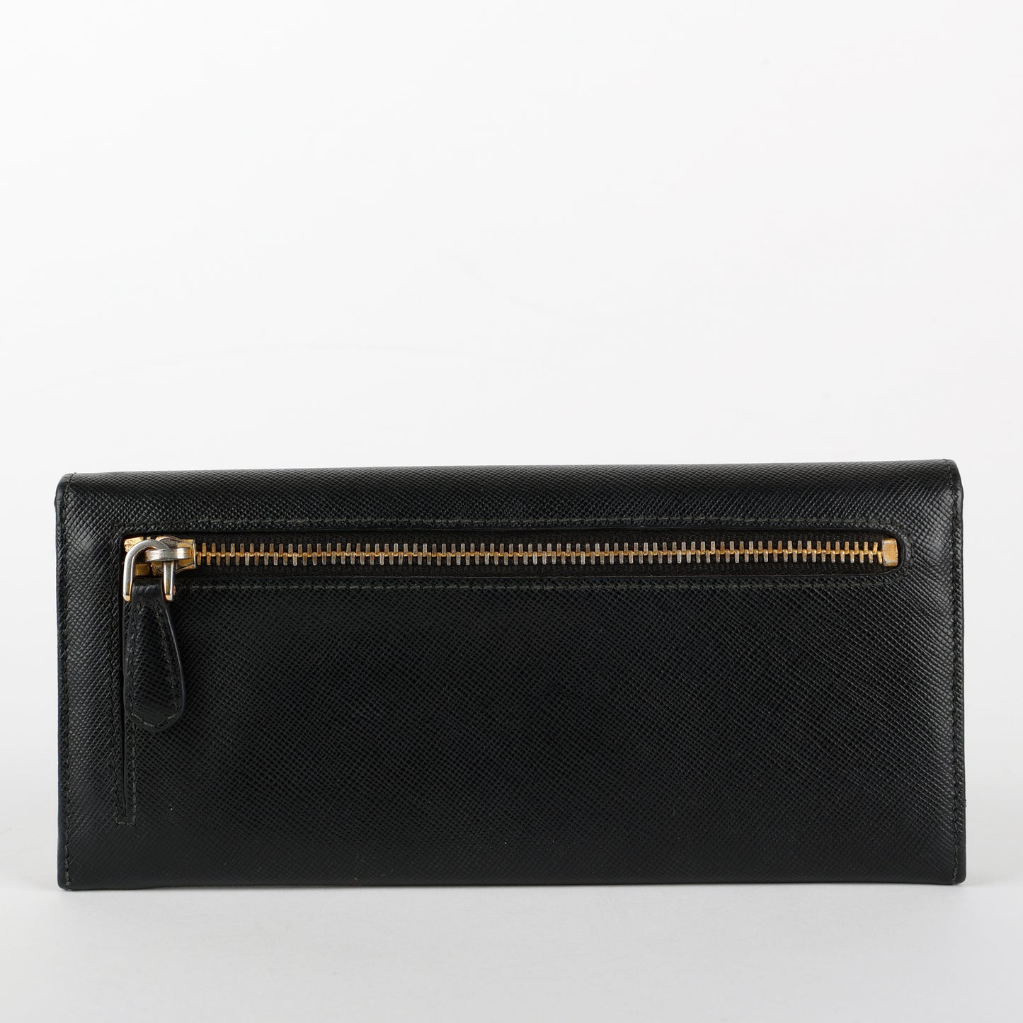 Continental Long Wallet, Black Saffiano 5247