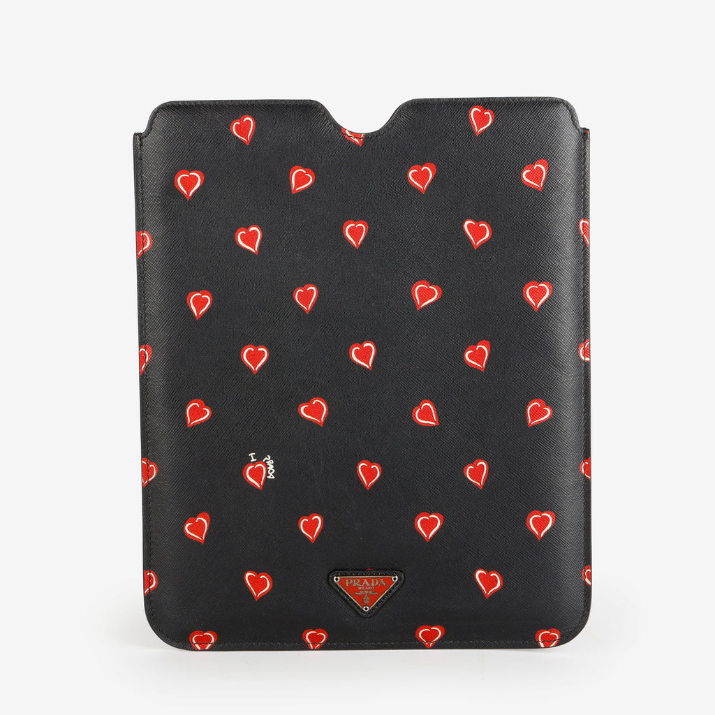Saffiano Hearts iPad Mini Sleeve
