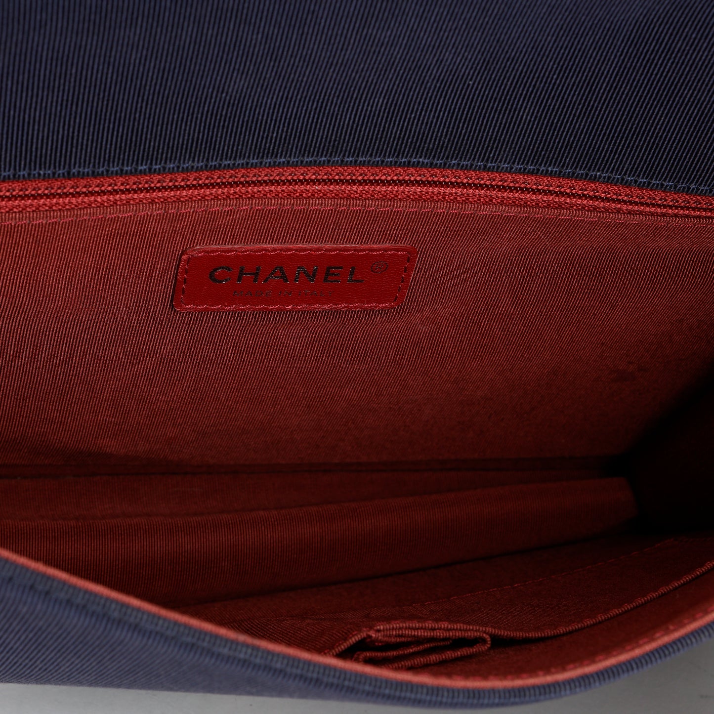 Medium Ballerine Flap Bag Navy and Black