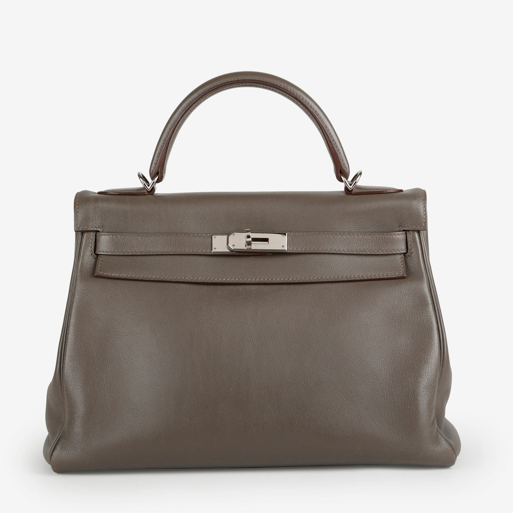 Kelly 32, Etain Evercolor Palladium Hardware