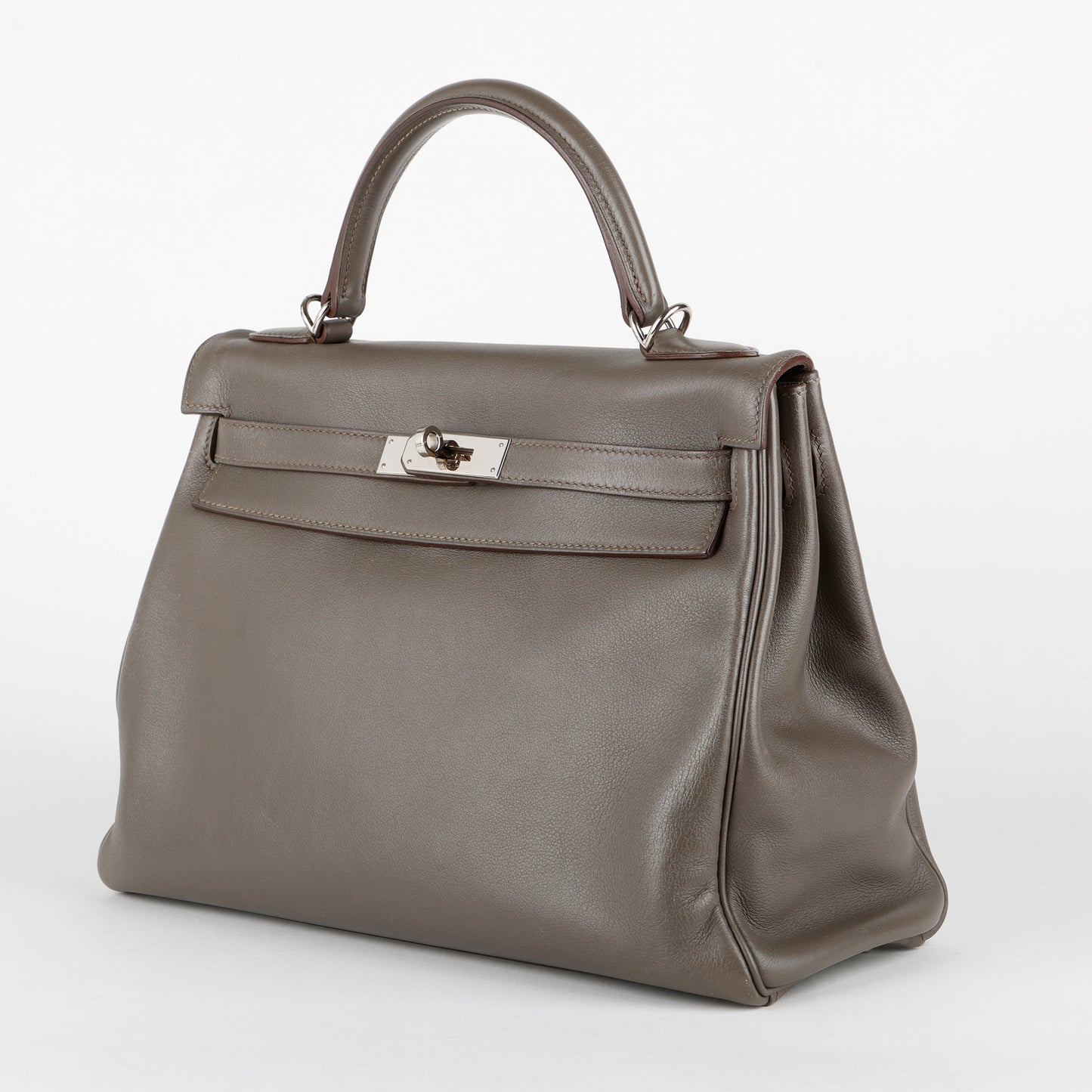 Kelly 32, Etain Evercolor Palladium Hardware