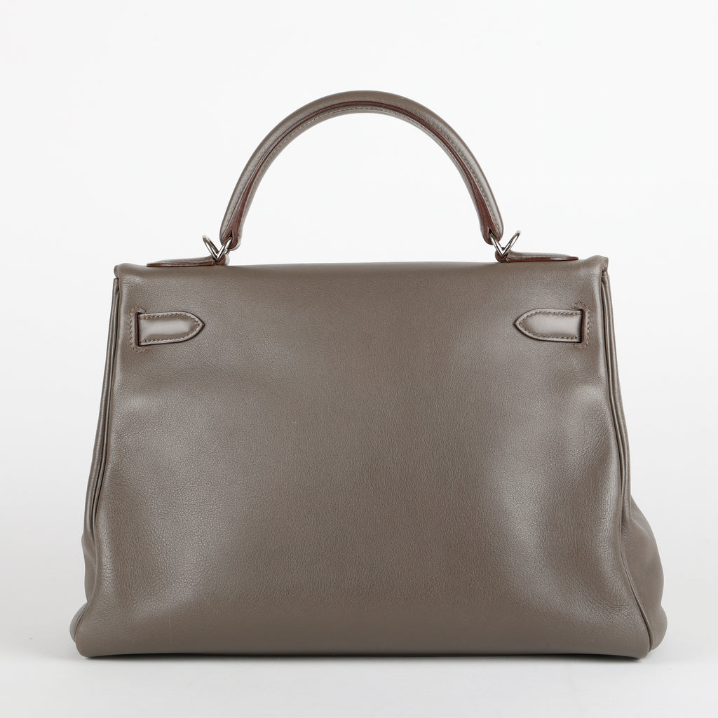 Kelly 32, Etain Evercolor Palladium Hardware