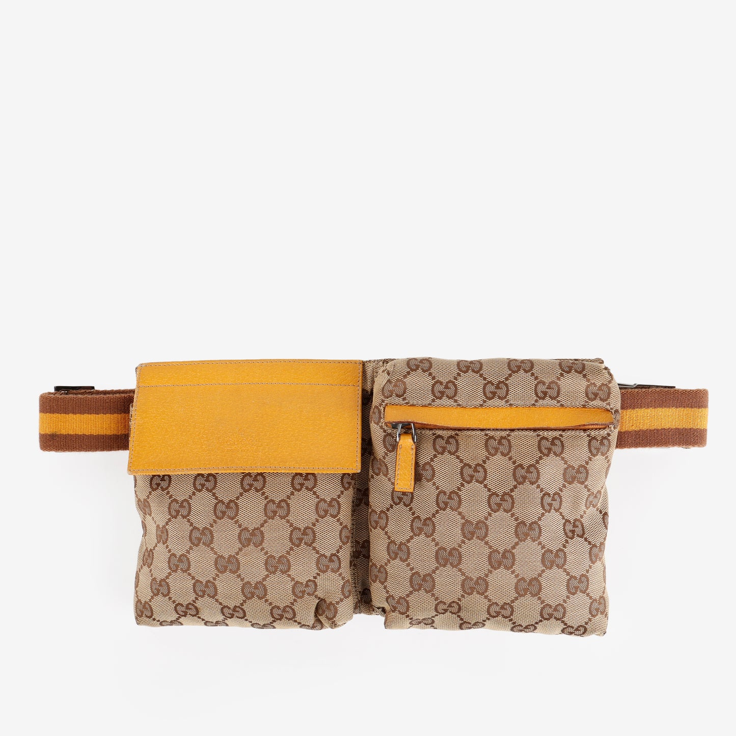 Double Pocket Belt Bag, GG Canvas
