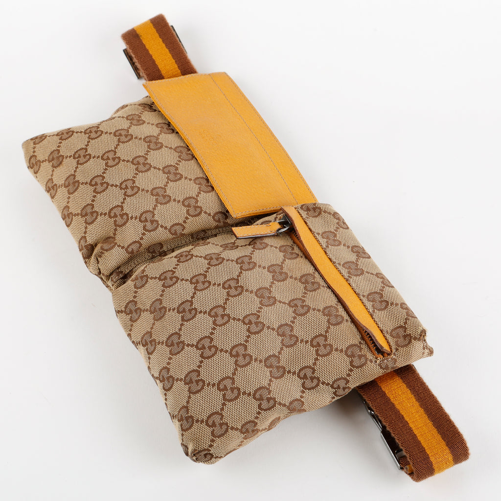 Double Pocket Belt Bag, GG Canvas