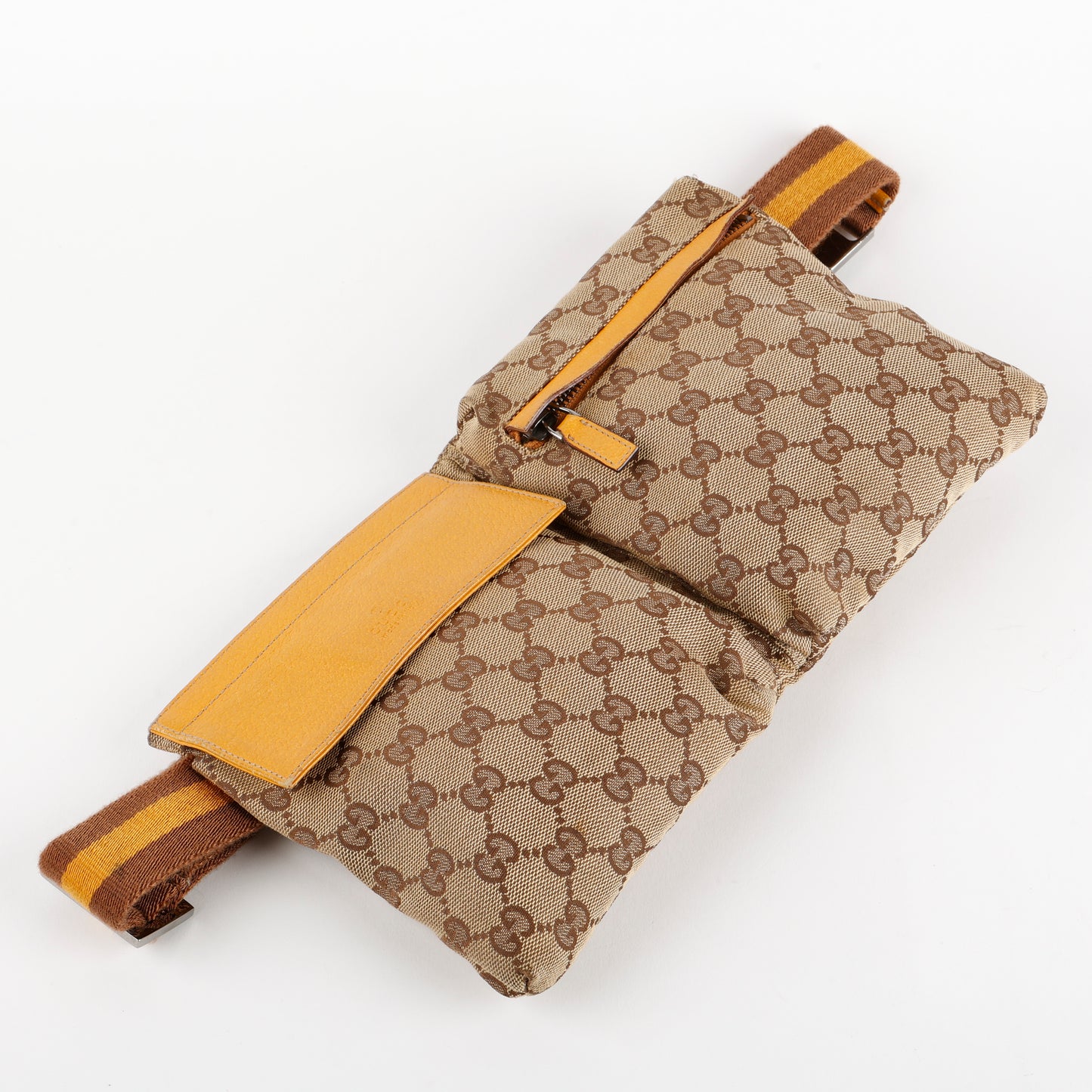 Double Pocket Belt Bag, GG Canvas