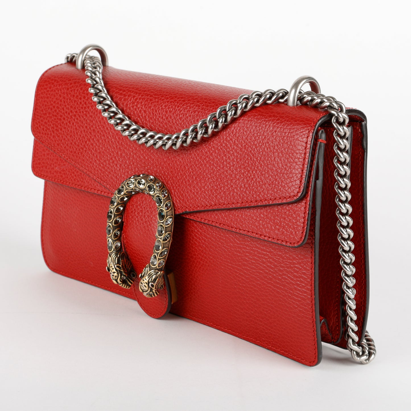 Medium Dionysus, Red Grained Calfskin