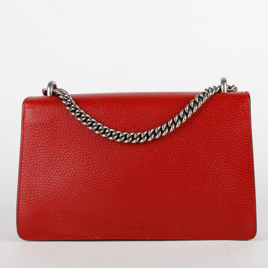 Medium Dionysus, Red Grained Calfskin