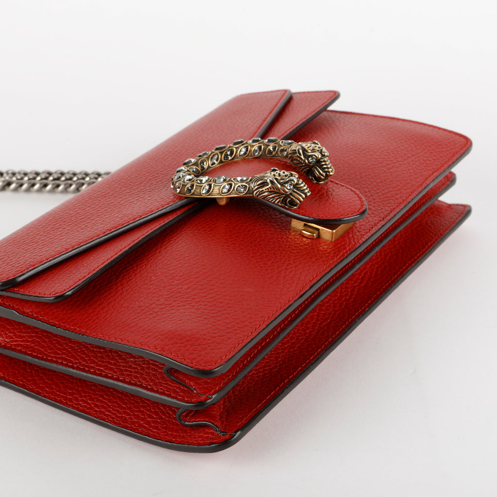 Medium Dionysus, Red Grained Calfskin