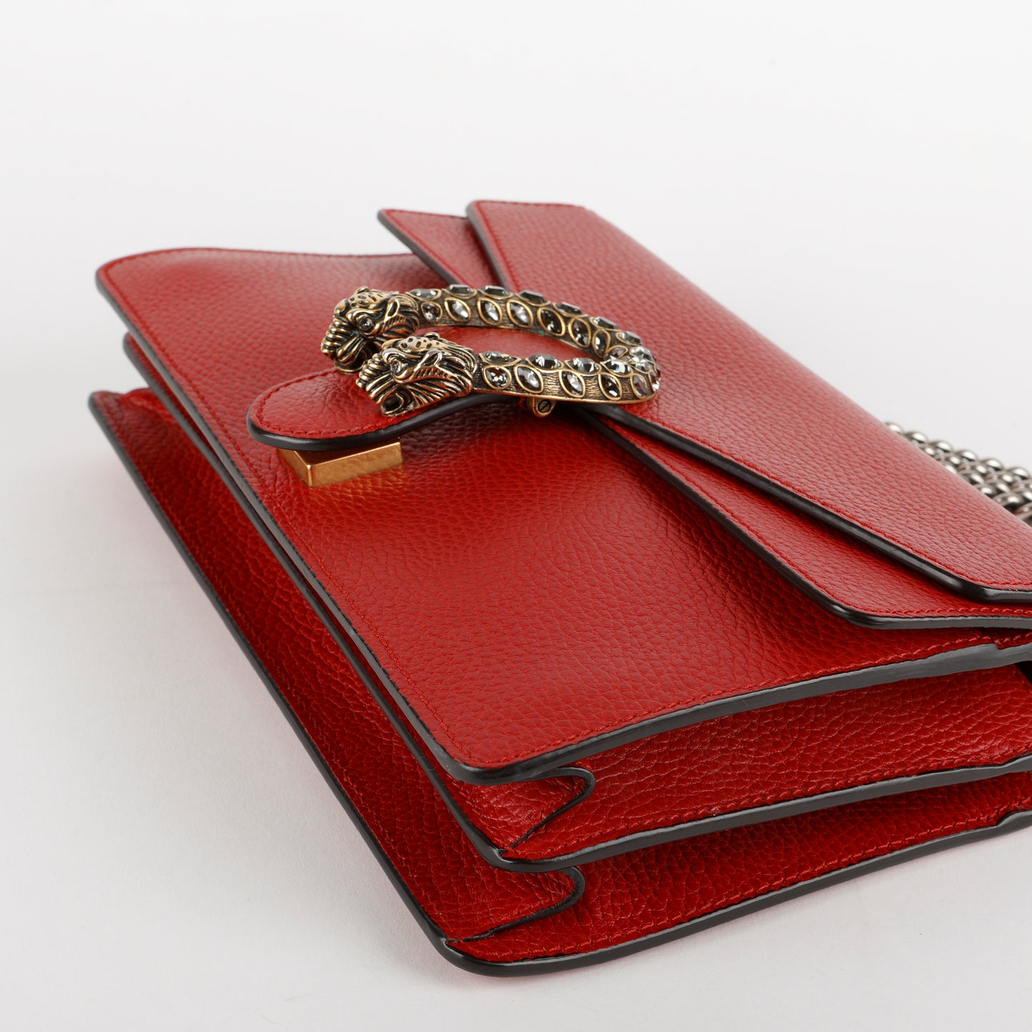 Medium Dionysus, Red Grained Calfskin