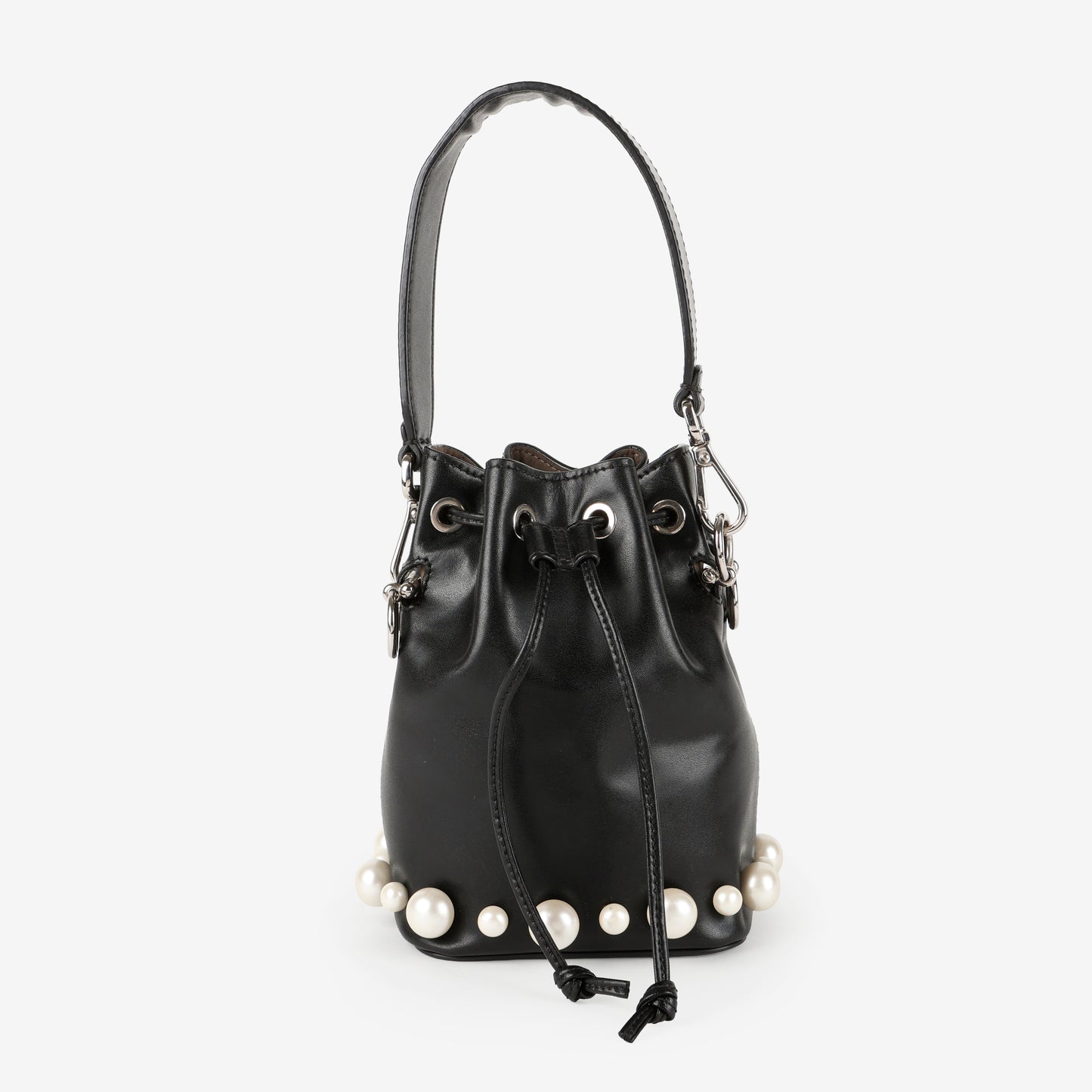 Mini Pearl Min Tresor Bucket, Black