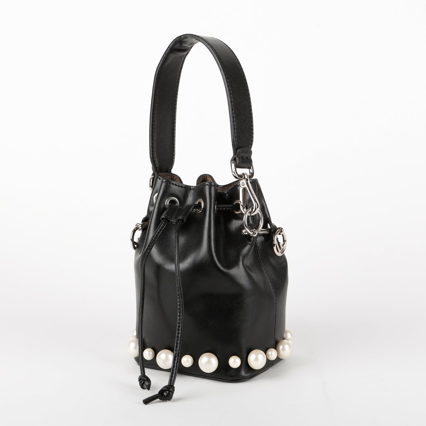 Mini Pearl Min Tresor Bucket, Black