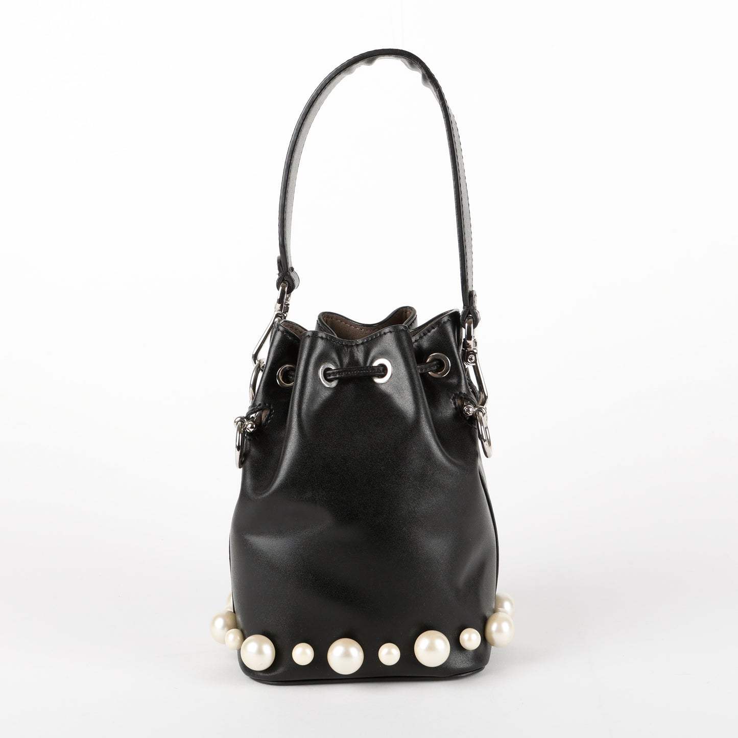 Mini Pearl Min Tresor Bucket, Black