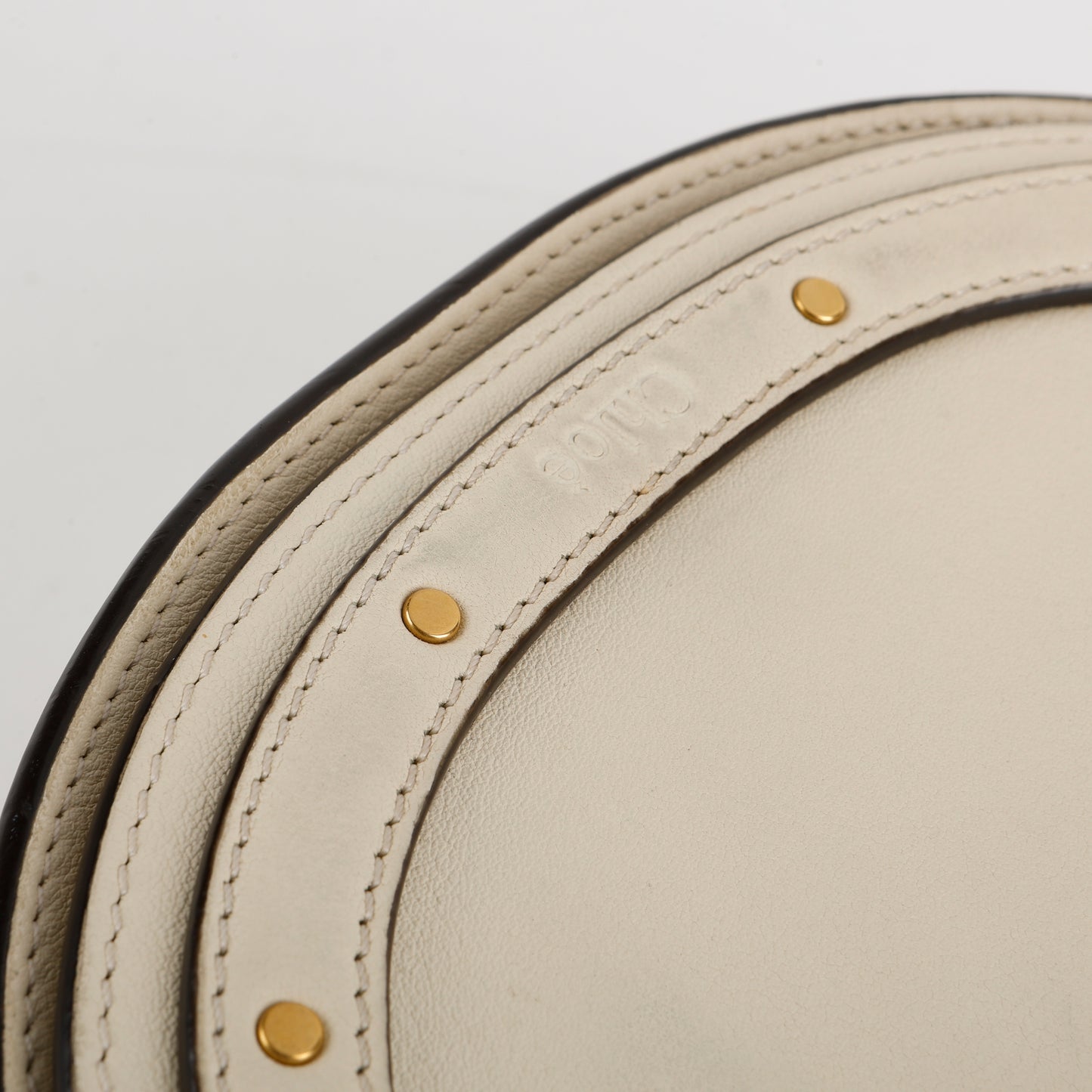 Small Nile Half Moon Bracelet Crossbody, Cream