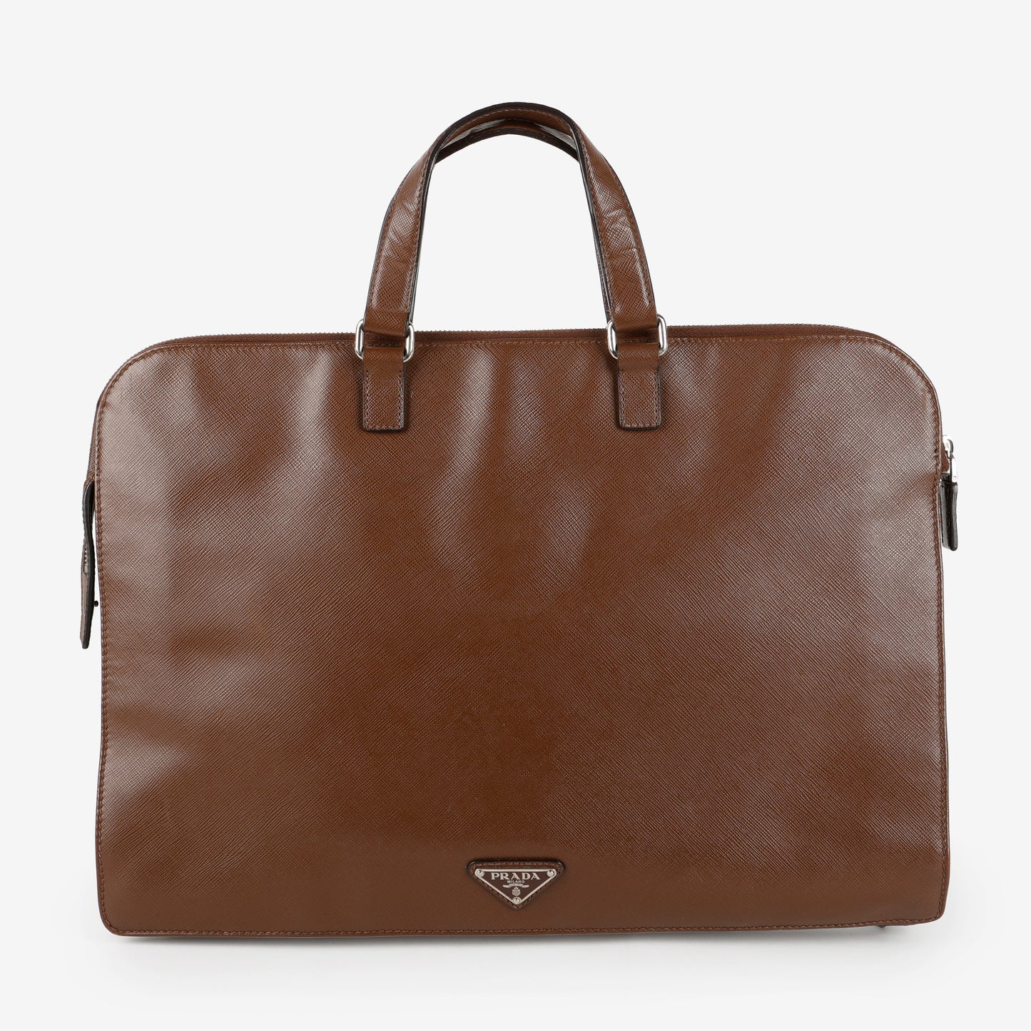 Brown Saffiano Laptop Bag