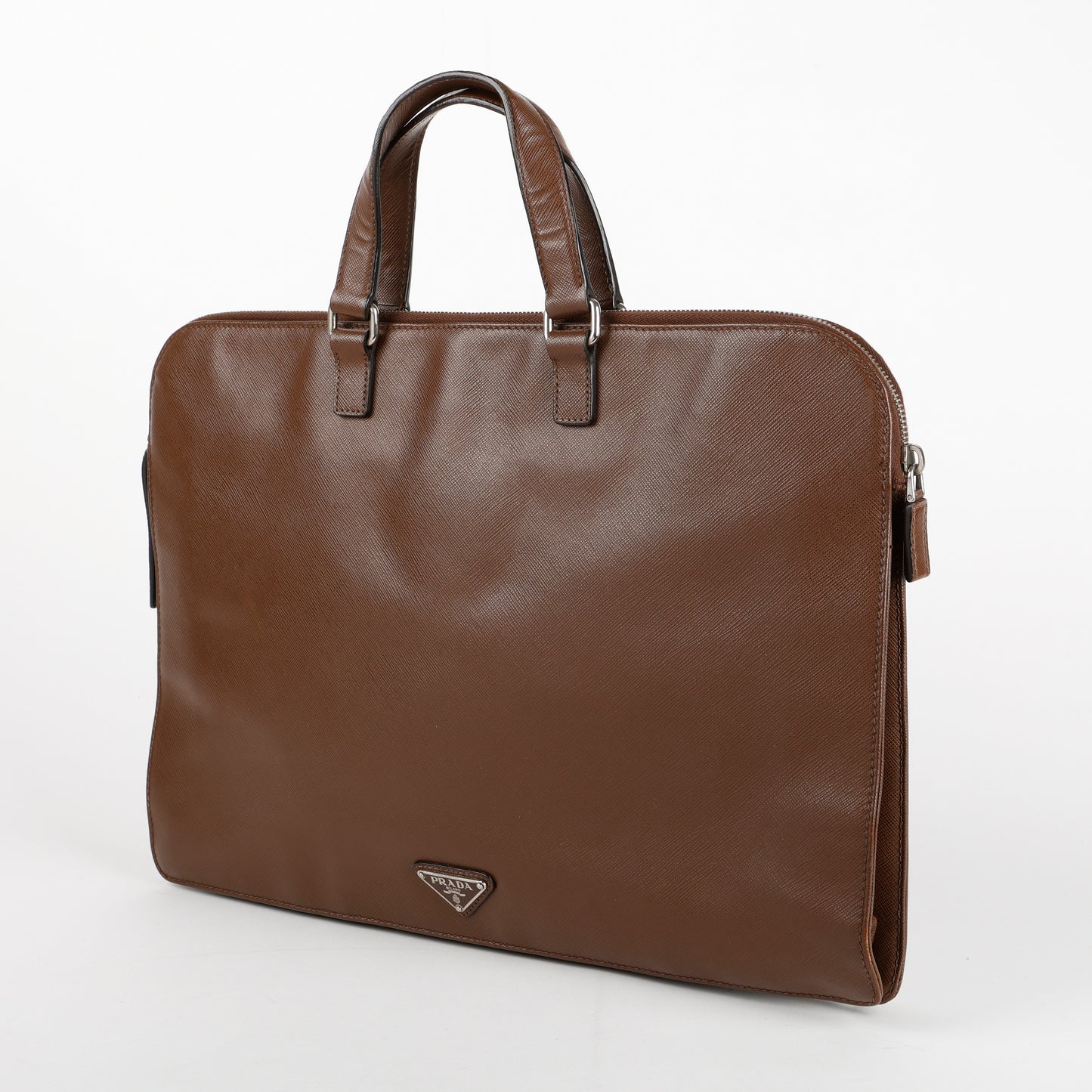 Brown Saffiano Laptop Bag