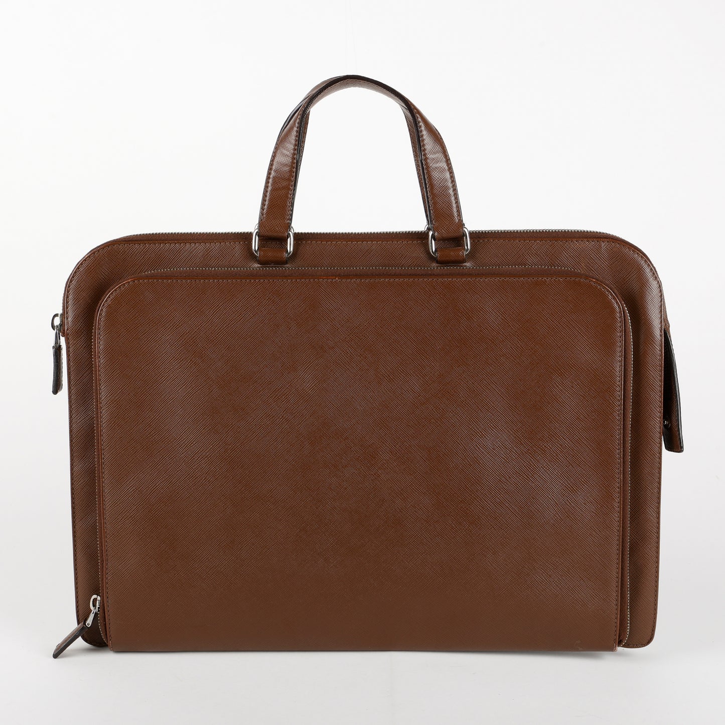 Brown Saffiano Laptop Bag