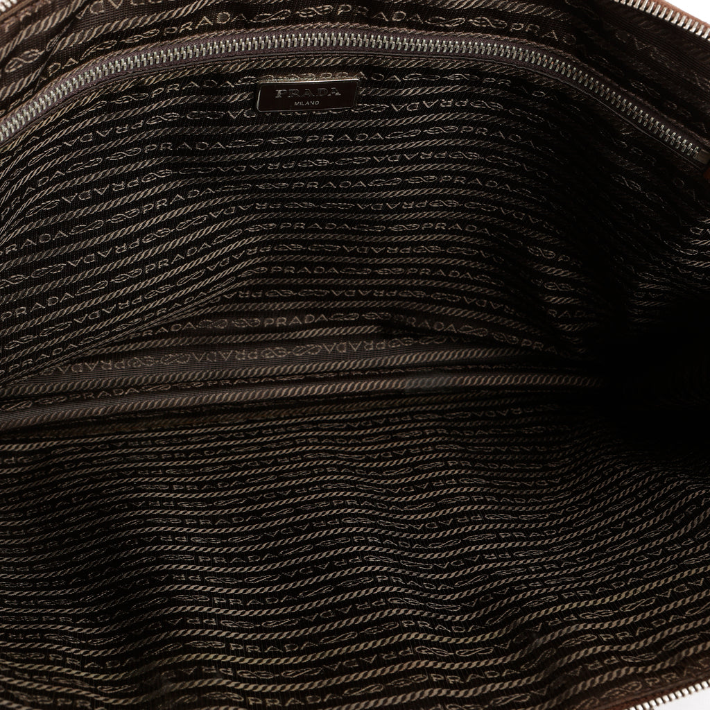Brown Saffiano Laptop Bag
