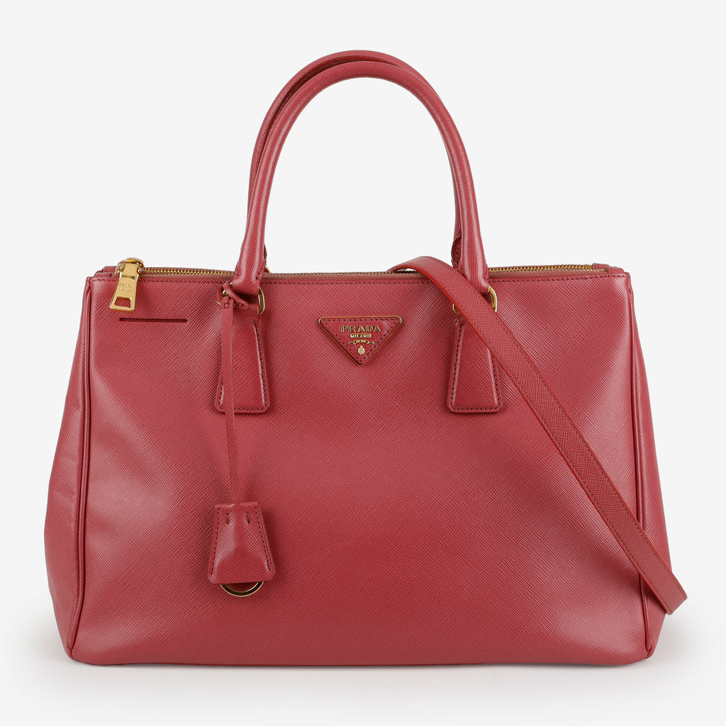 Medium Galleria, Rose Pink Saffiano
