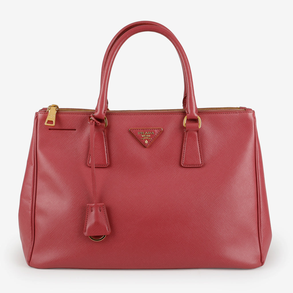 Medium Galleria, Rose Pink Saffiano